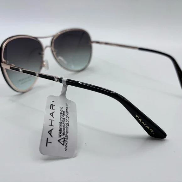 Tahari Women's Cat-Eye Aviator Oversized Sunglasses - Picture 4 of 9